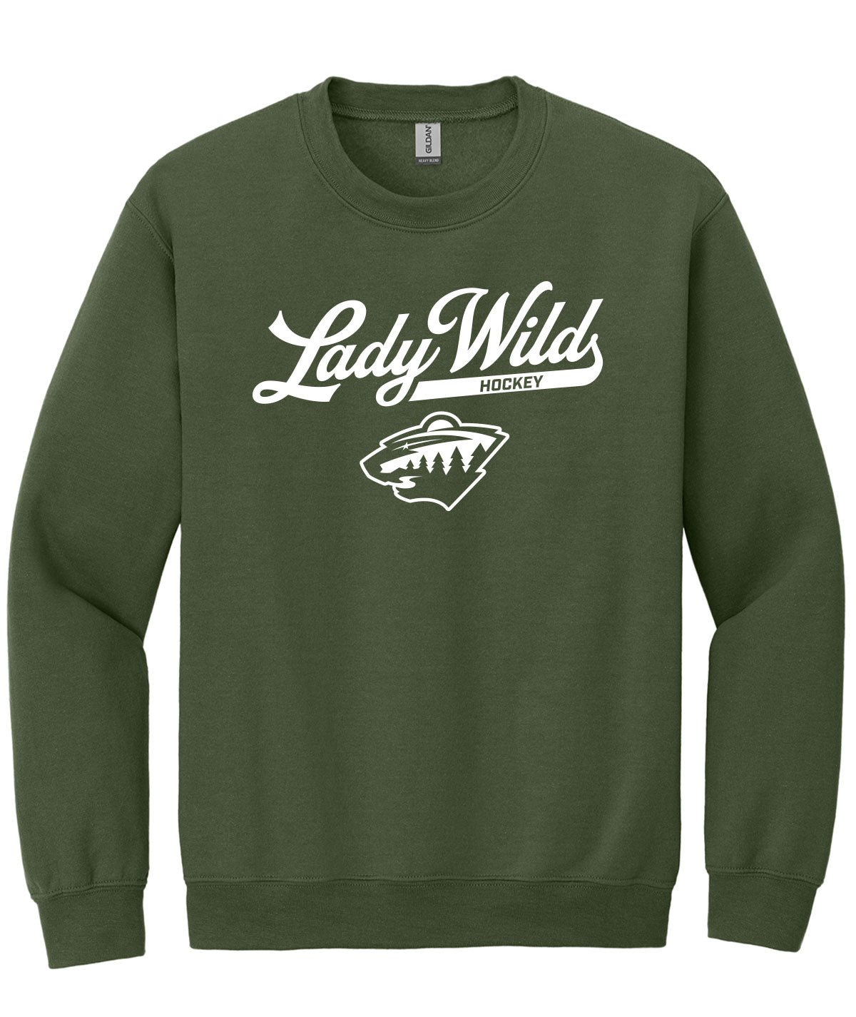 Des Moines Lady Wild Script Crewneck Sweatshirt