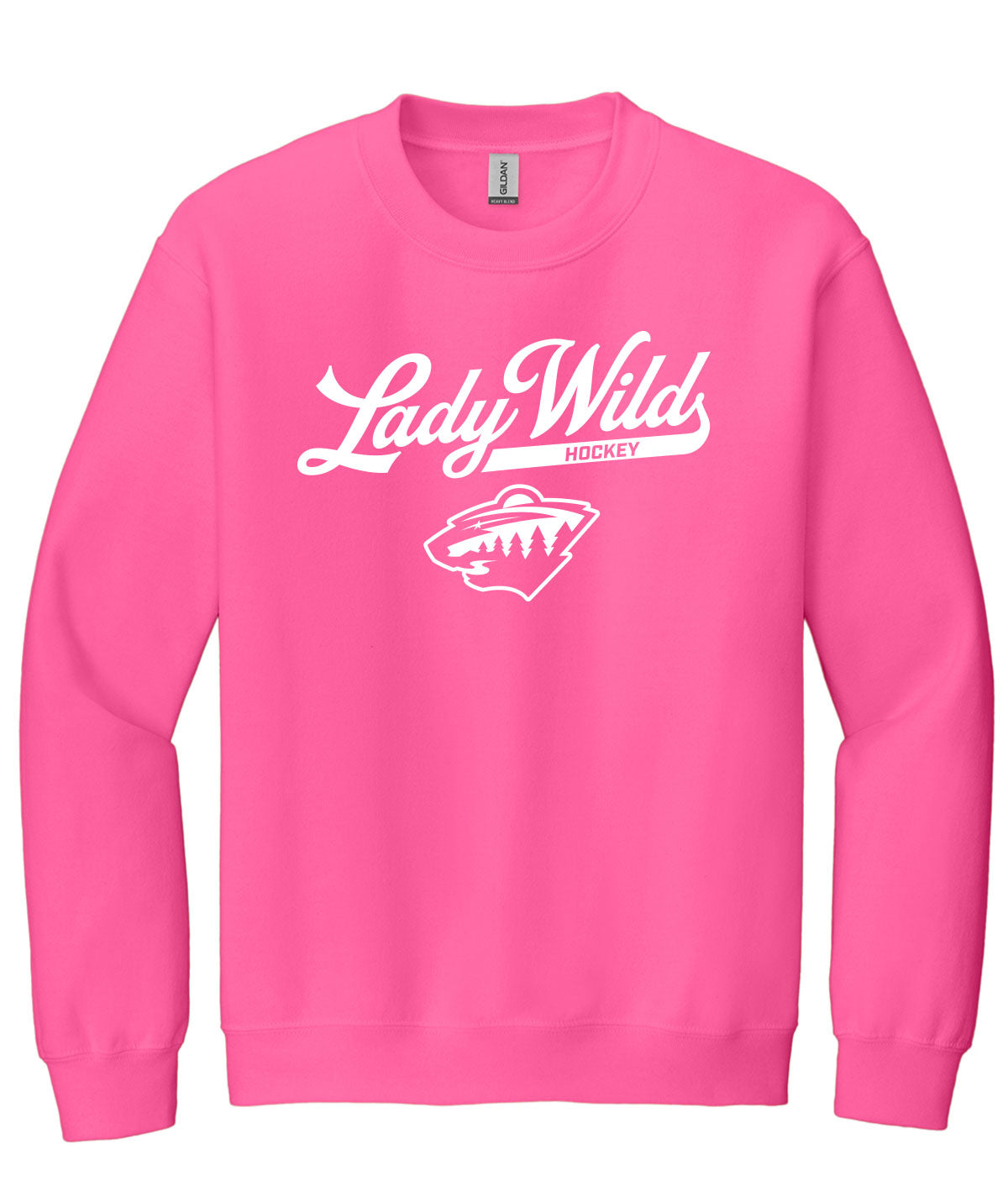 Des Moines Lady Wild Script Crewneck Sweatshirt