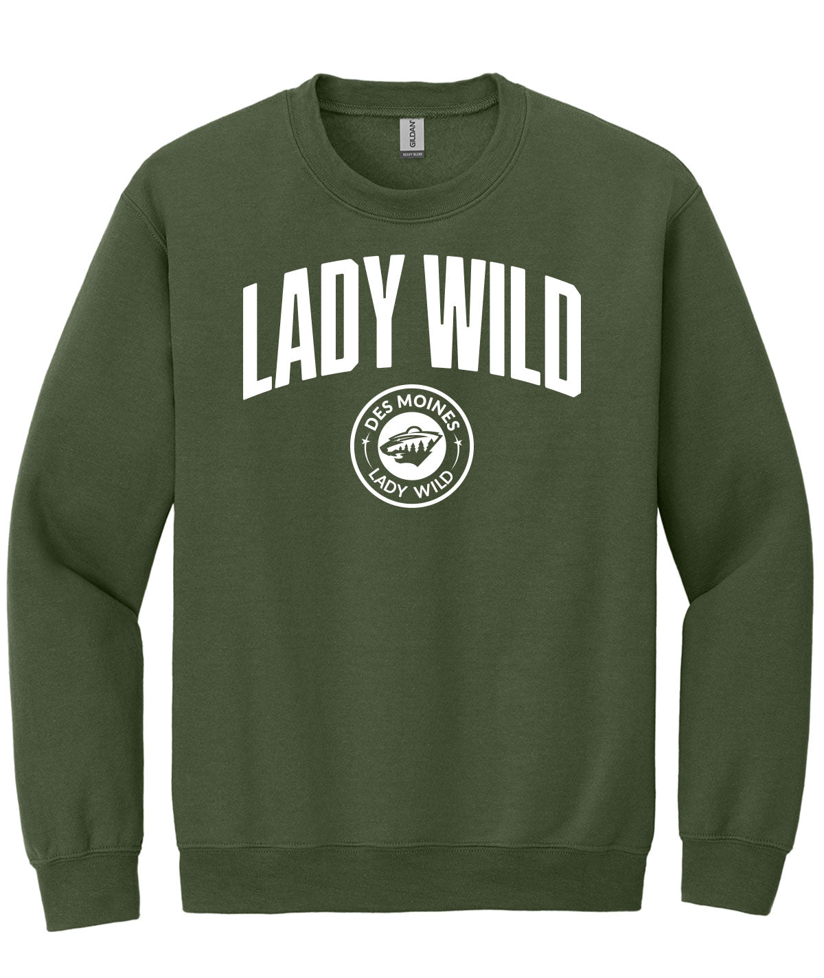 Des Moines Lady Wild Arch Crewneck Sweatshirt