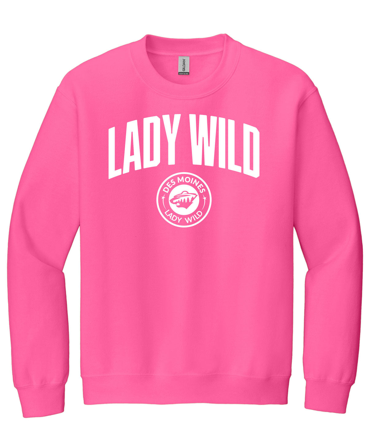 Des Moines Lady Wild Arch Crewneck Sweatshirt