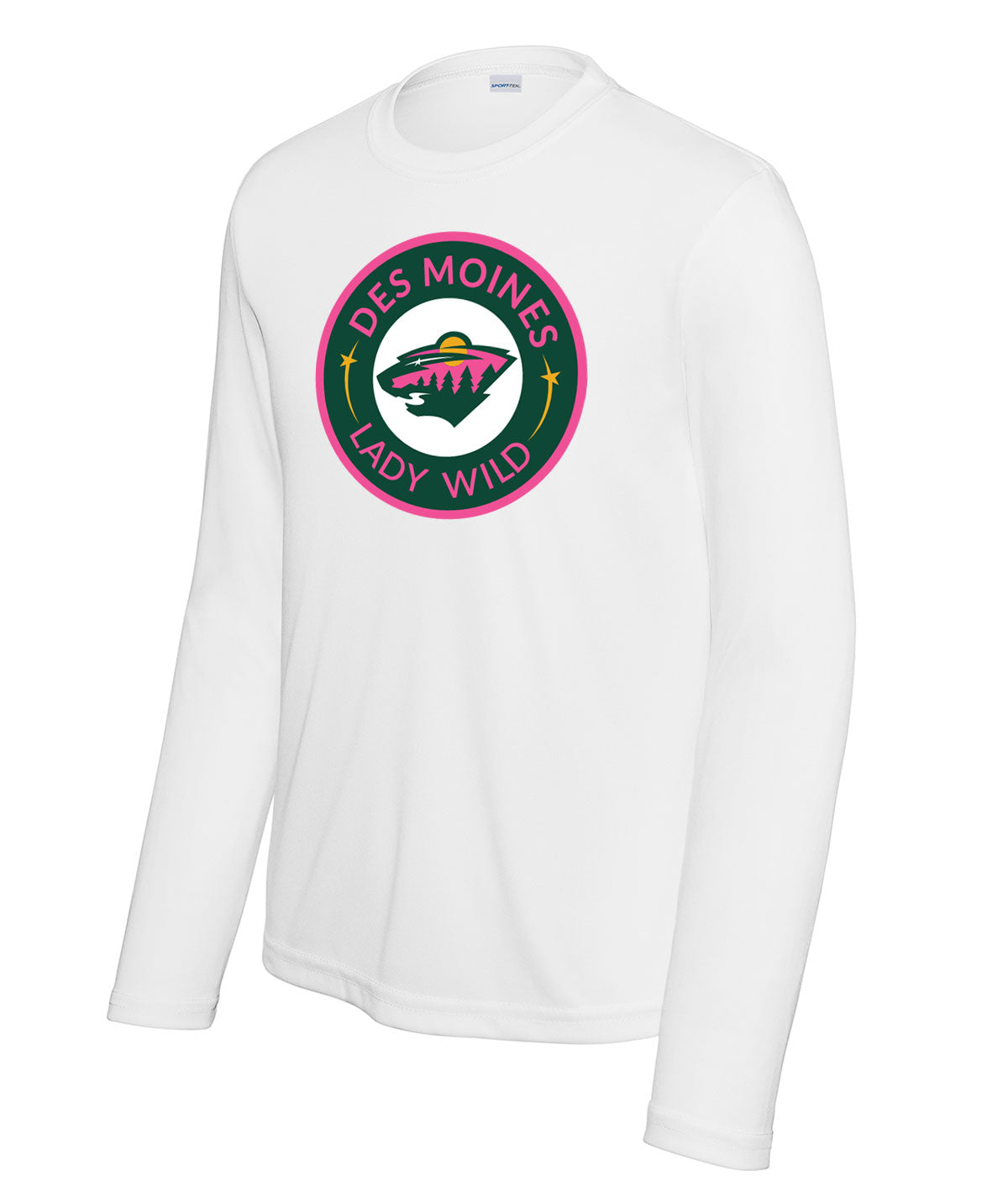 Des Moines Lady Wild Youth Long-Sleeve Performance Tee