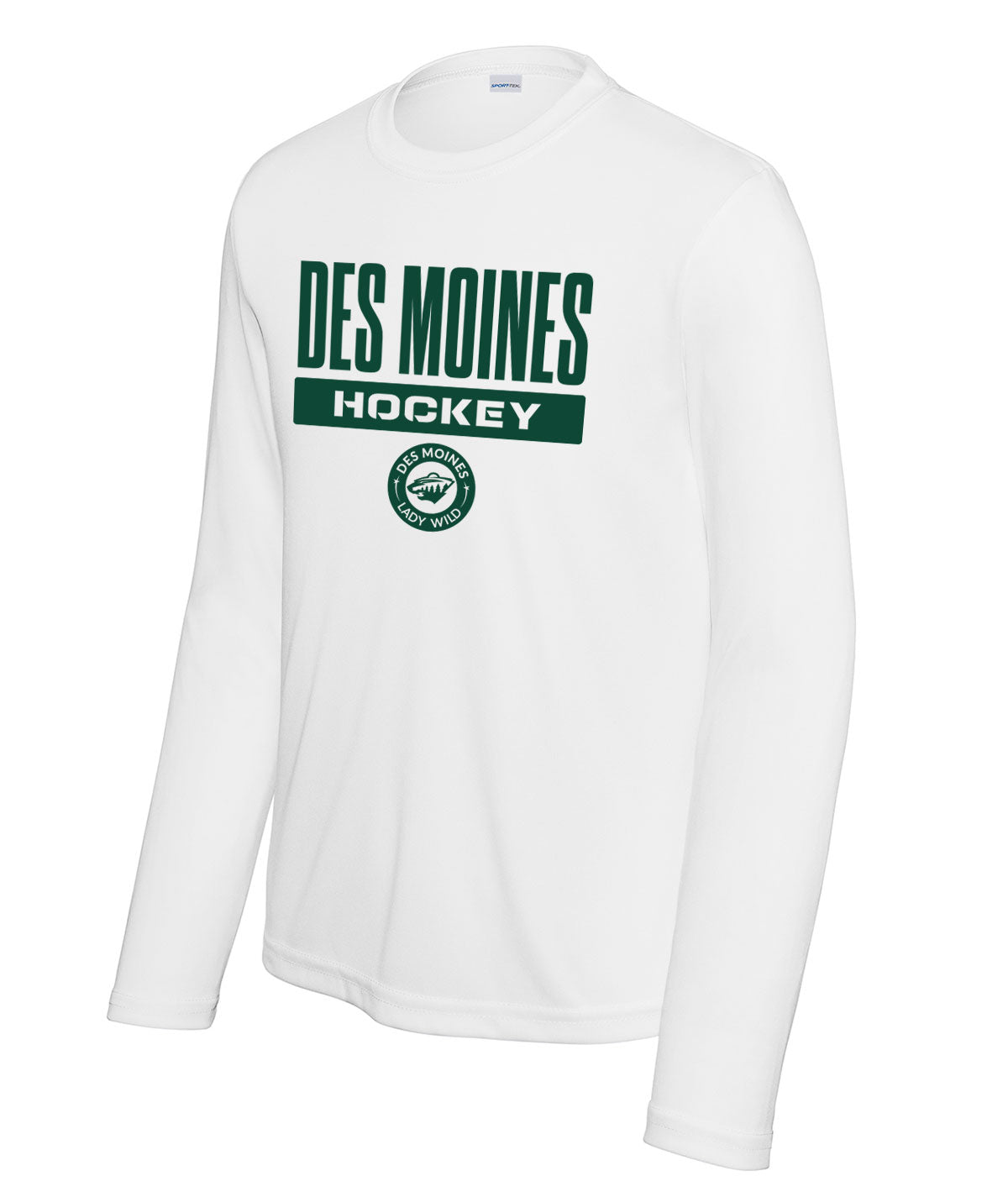 Des Moines Lady Wild Youth Long-Sleeve Performance Tee