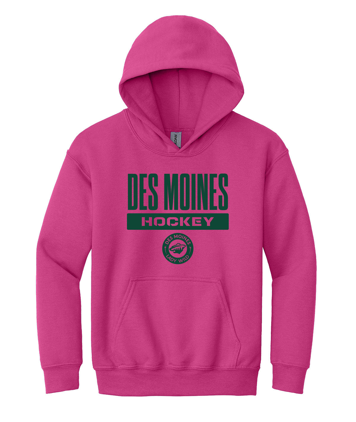 Des Moines Lady Wild Youth Hooded Sweatshirt