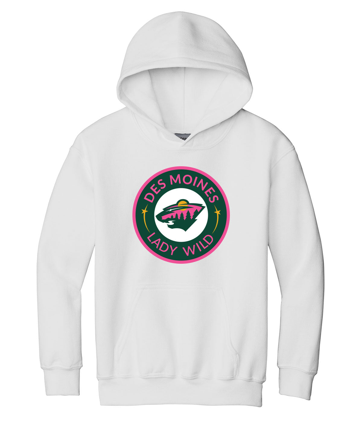 Des Moines Lady Wild Youth Hooded Sweatshirt