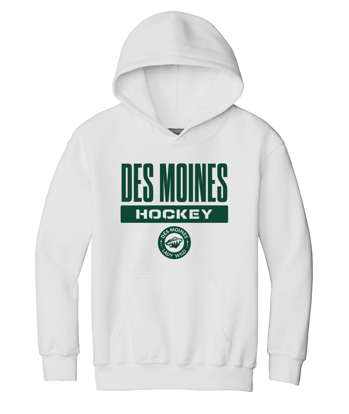 Des Moines Lady Wild Youth Hooded Sweatshirt