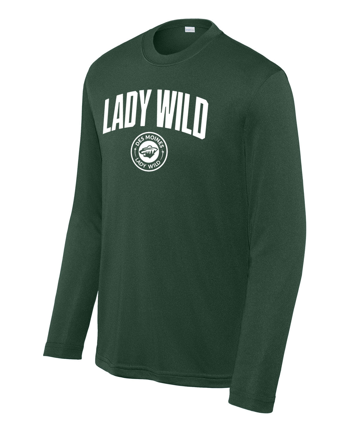 Des Moines Lady Wild Arch Youth Long-Sleeve Performance Tee