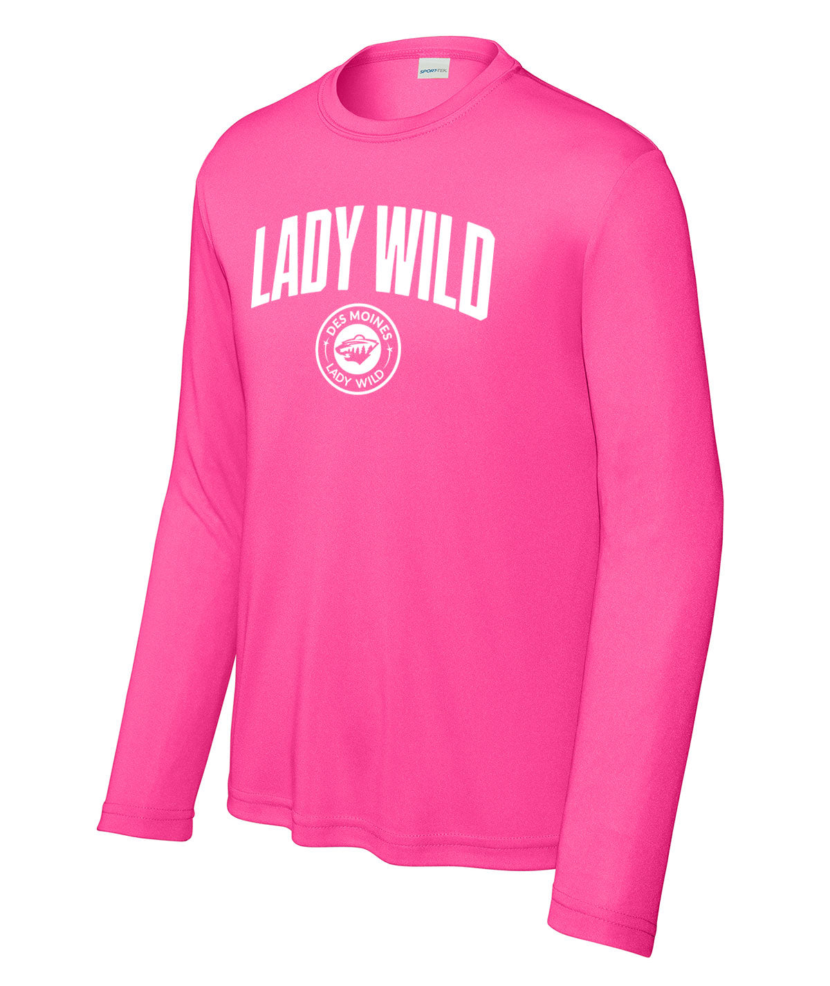 Des Moines Lady Wild Arch Youth Long-Sleeve Performance Tee