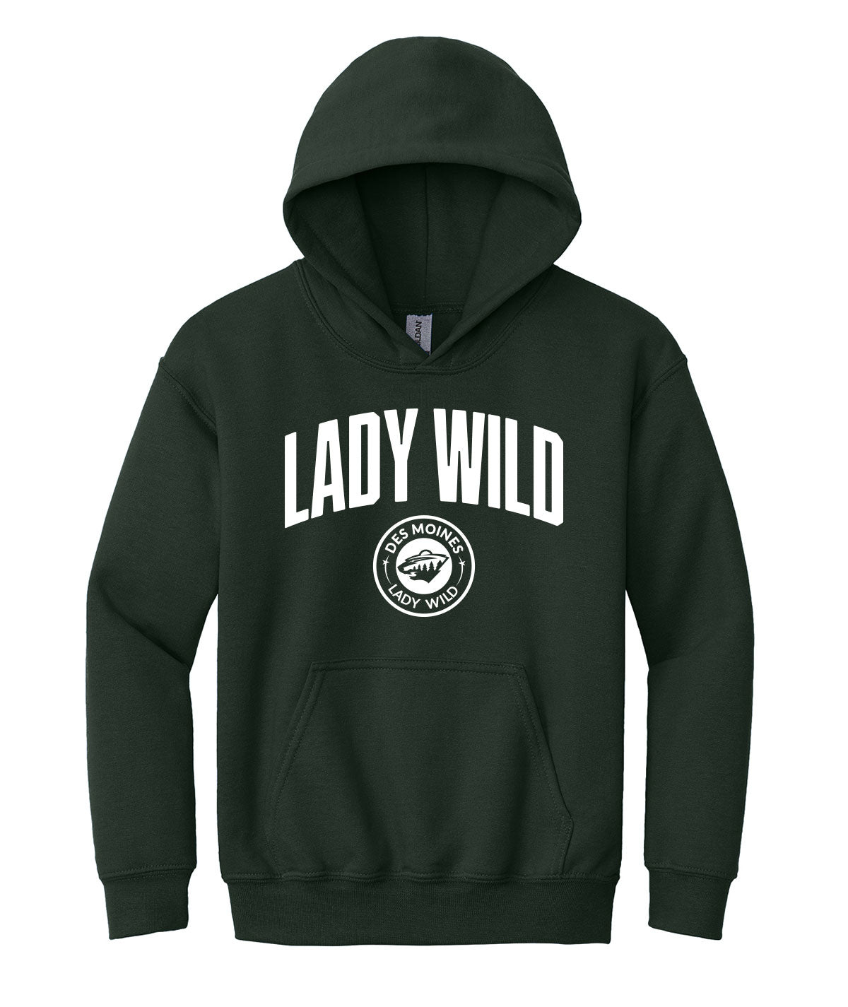 Des Moines Lady Wild Arch Youth Hooded Sweatshirt