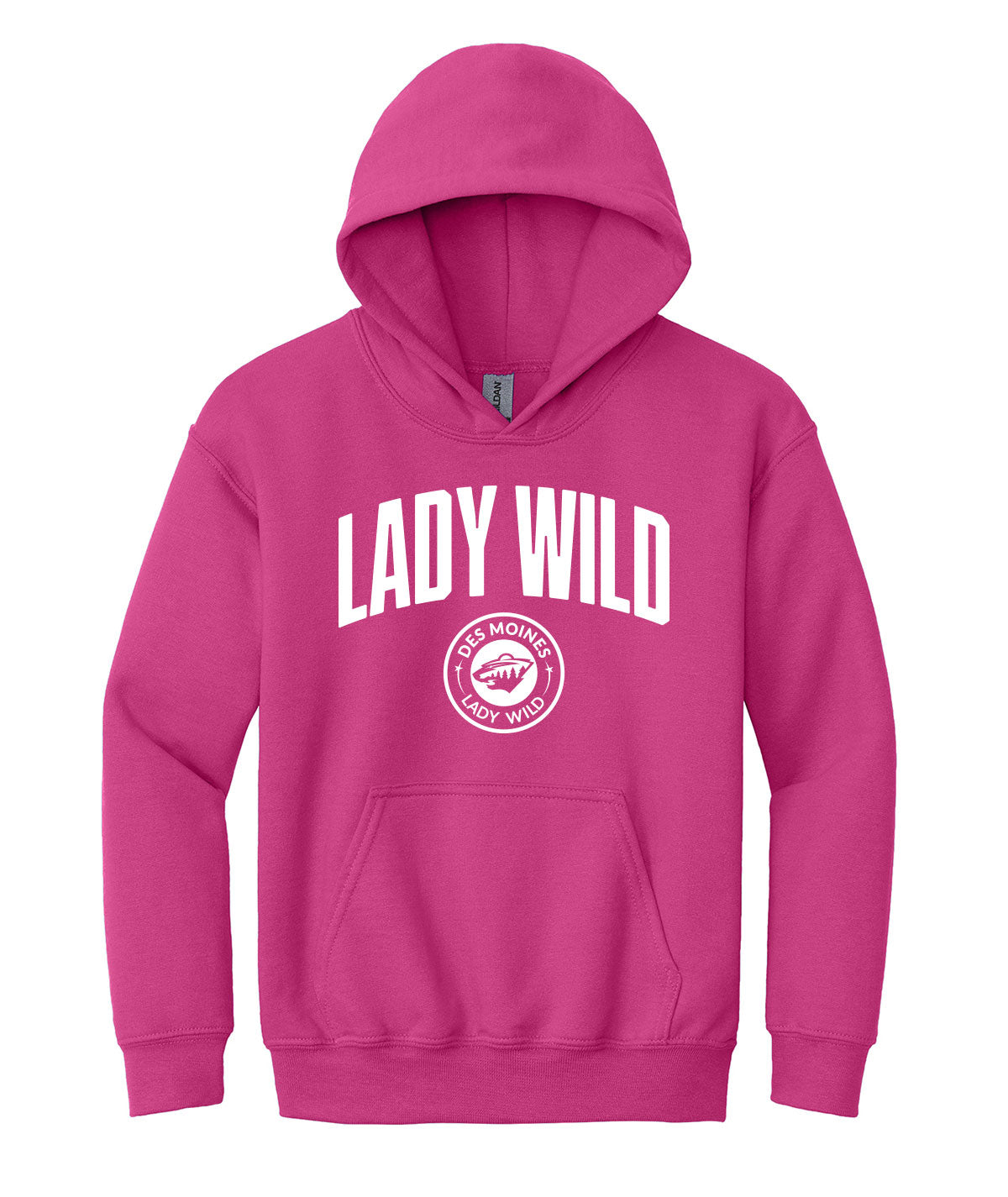 Des Moines Lady Wild Arch Youth Hooded Sweatshirt
