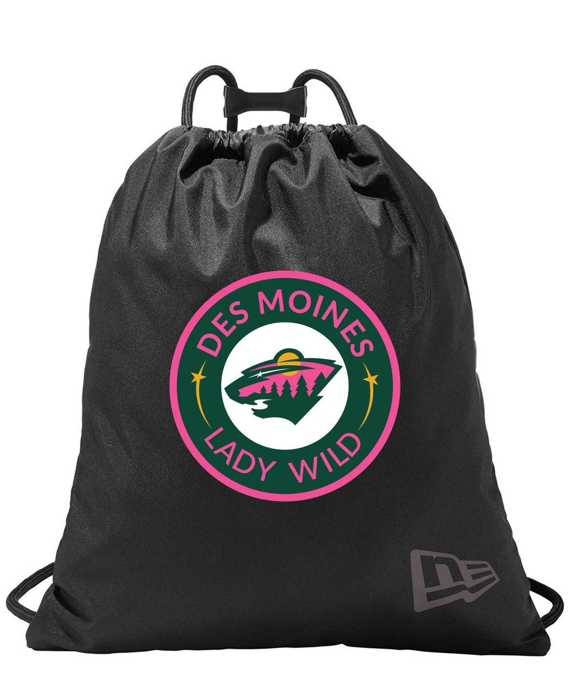 Des Moines Lady Wild New Era Cinch Pack