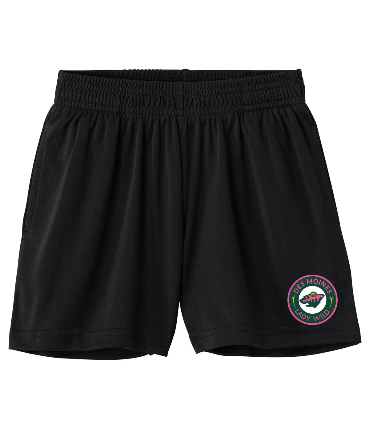 Des Moines Lady Wild Youth Pocketed Performance Shorts