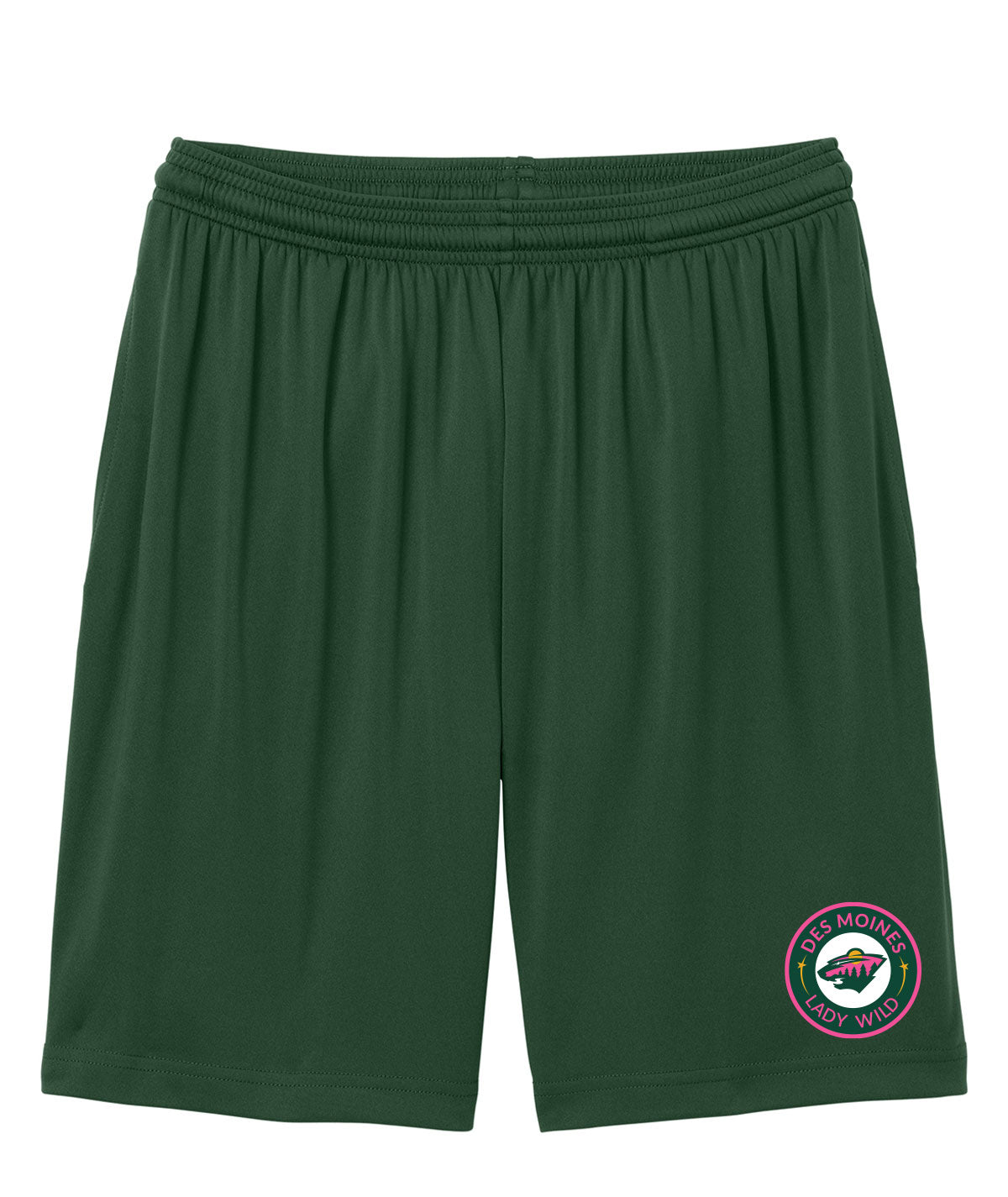 Des Moines Lady Wild Men's Pocketed Performance Shorts