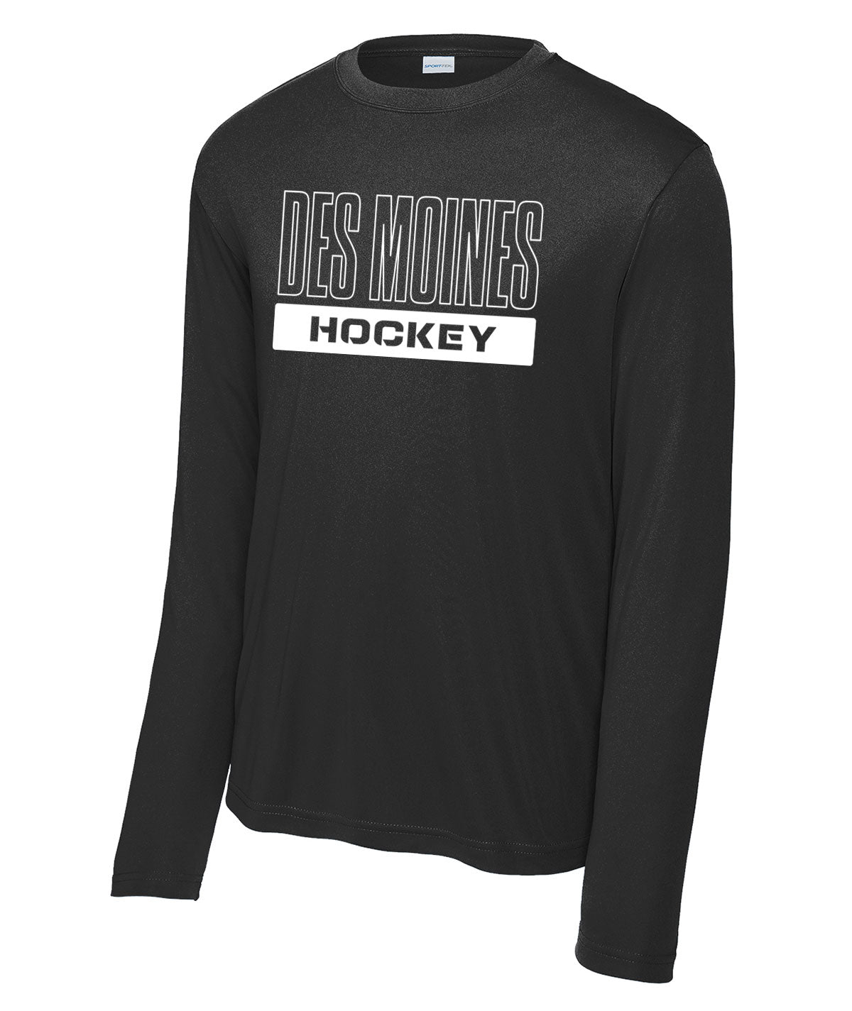 Des Moines Hockey Long-Sleeve Performance Tee