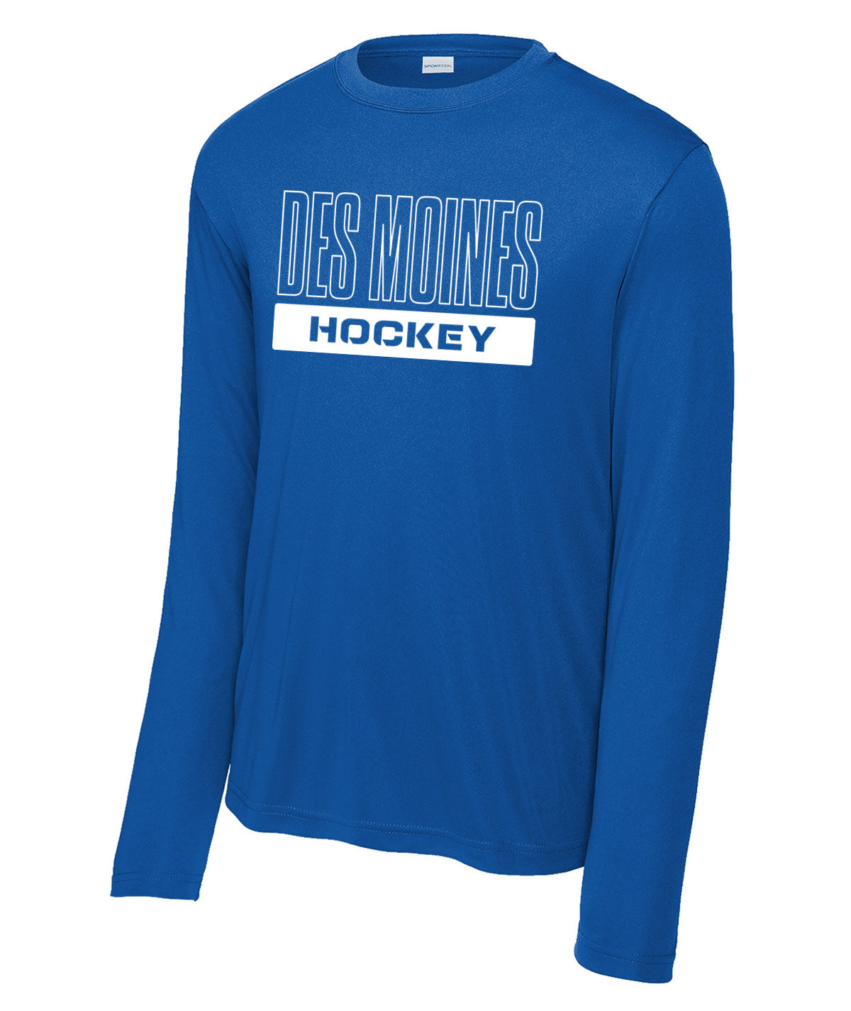 Des Moines Hockey Long-Sleeve Performance Tee