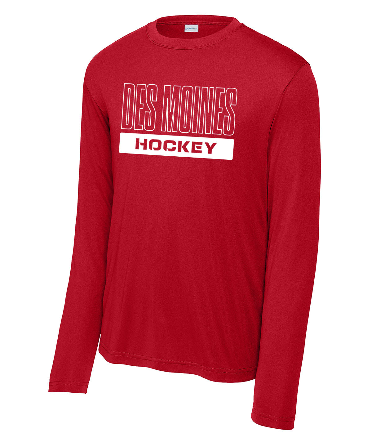 Des Moines Hockey Long-Sleeve Performance Tee