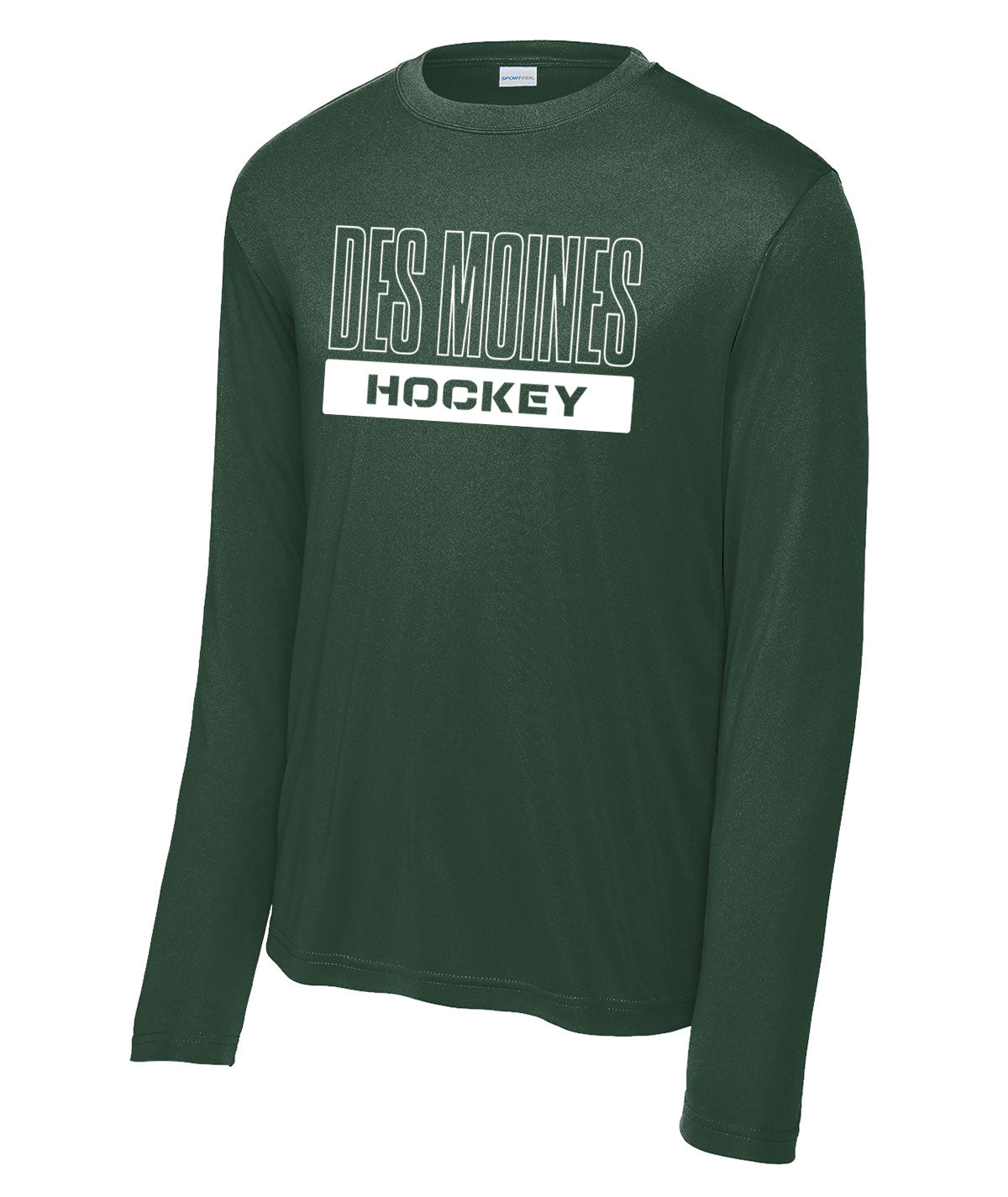 Des Moines Hockey Long-Sleeve Performance Tee