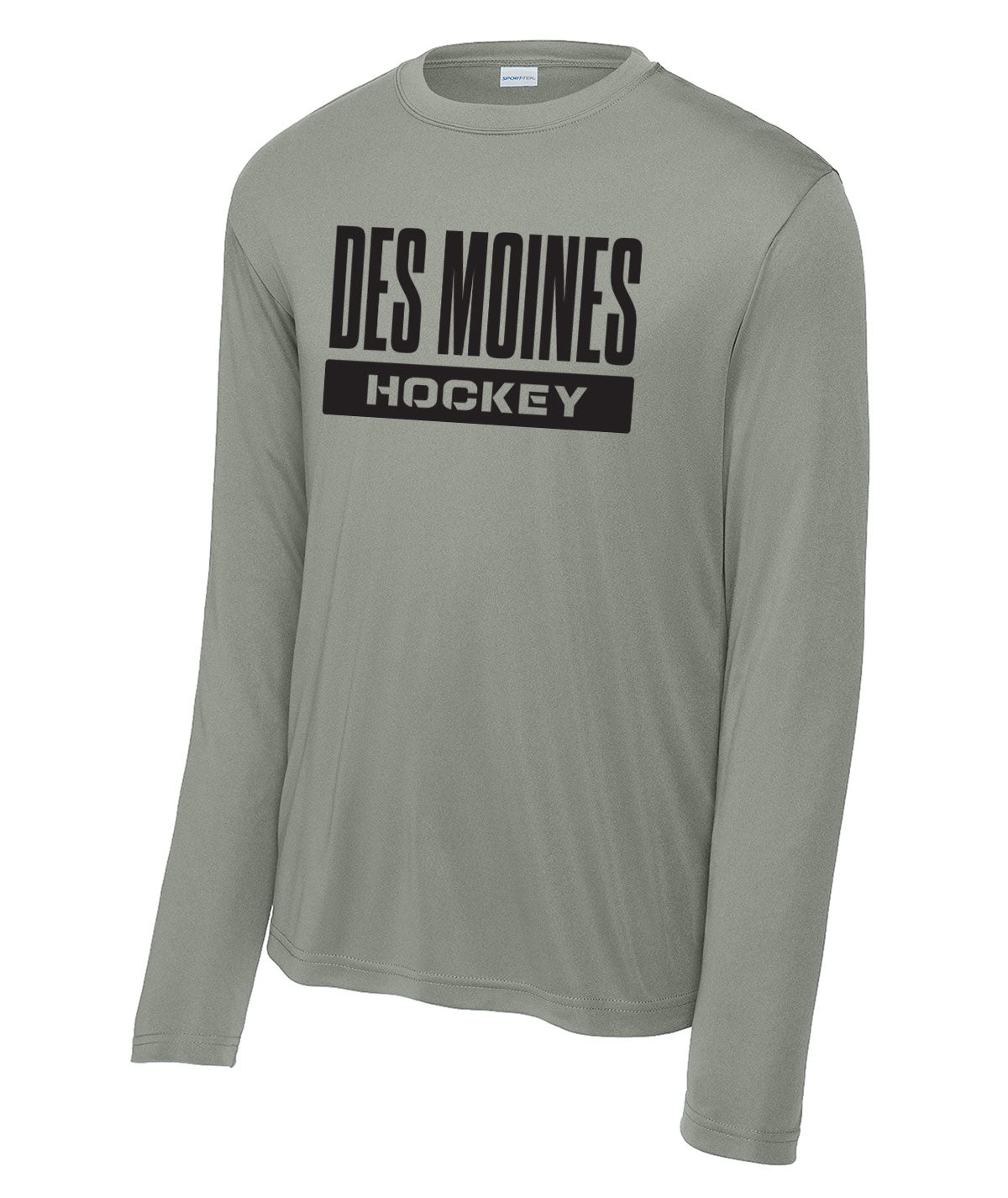 Des Moines Hockey Long-Sleeve Performance Tee