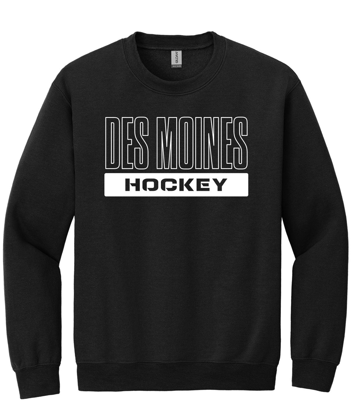 Des Moines Hockey Crewneck Sweatshirt