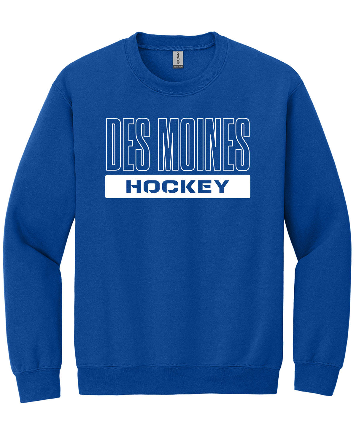 Des Moines Hockey Crewneck Sweatshirt