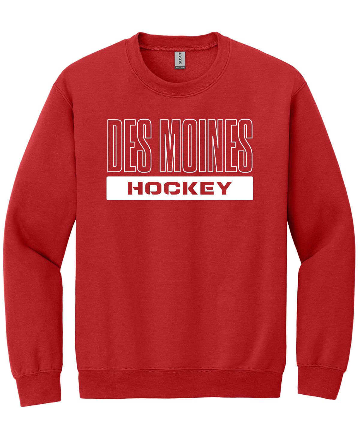 Des Moines Hockey Crewneck Sweatshirt