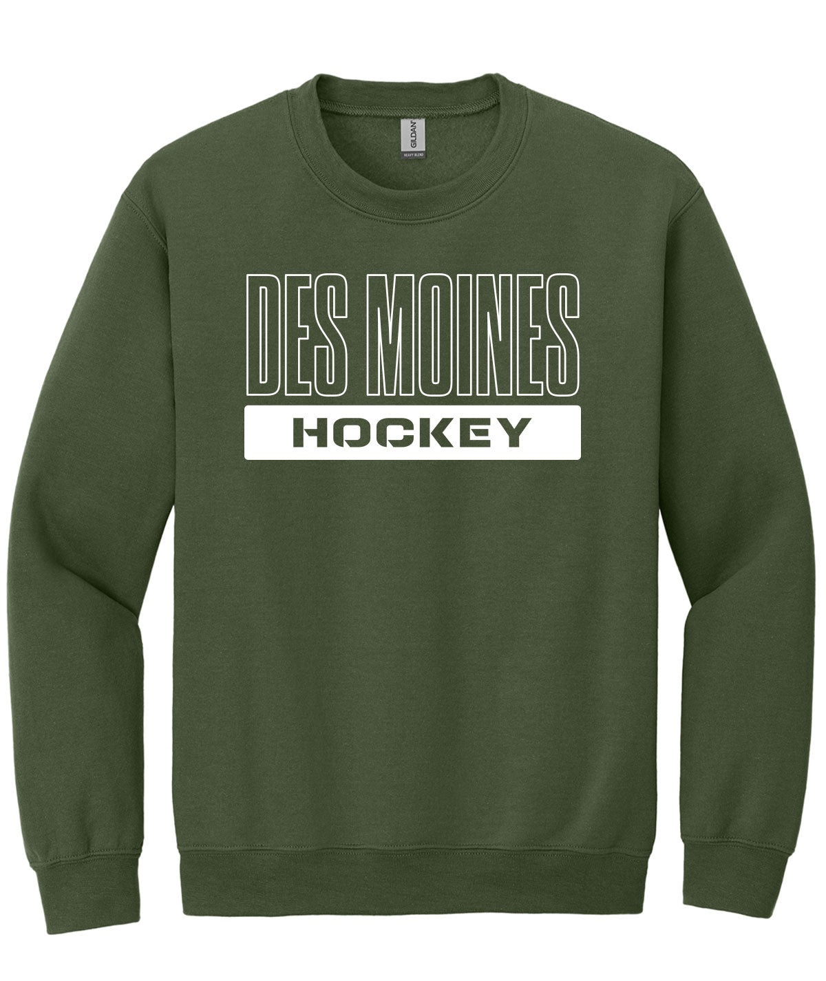 Des Moines Hockey Crewneck Sweatshirt