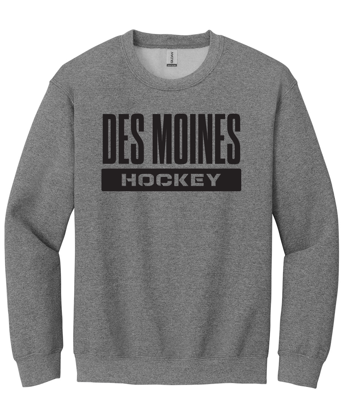 Des Moines Hockey Crewneck Sweatshirt