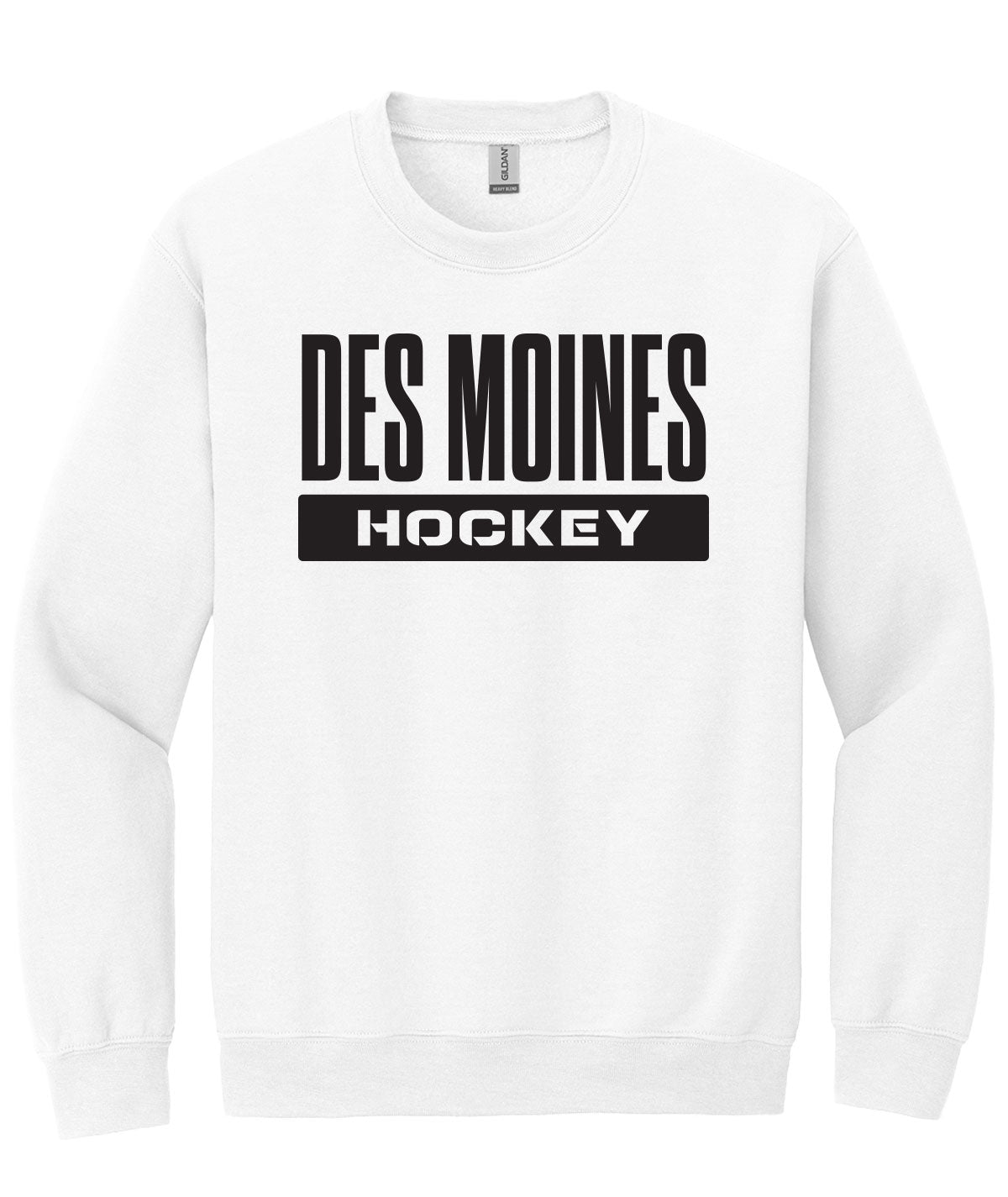 Des Moines Hockey Crewneck Sweatshirt