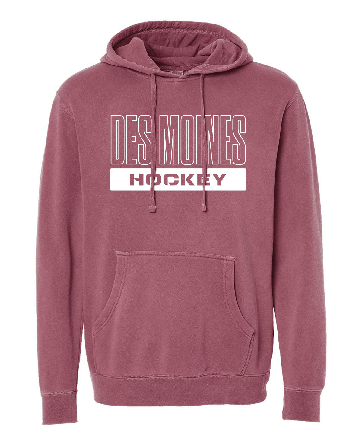 Des Moines Hockey Slouch Hoodie