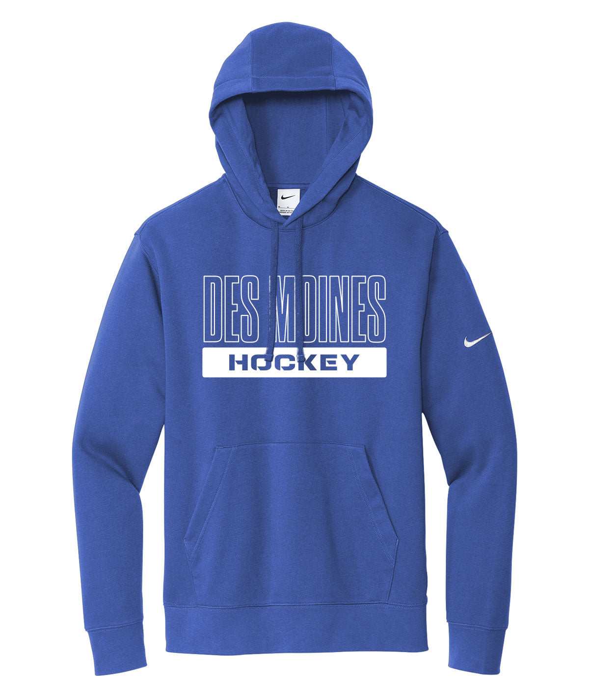 Des Moines Hockey Nike Fleece Hoodie