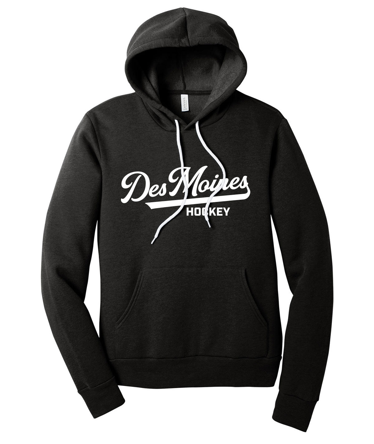 Des Moines Hockey Script Premium Softstyle Hoodie