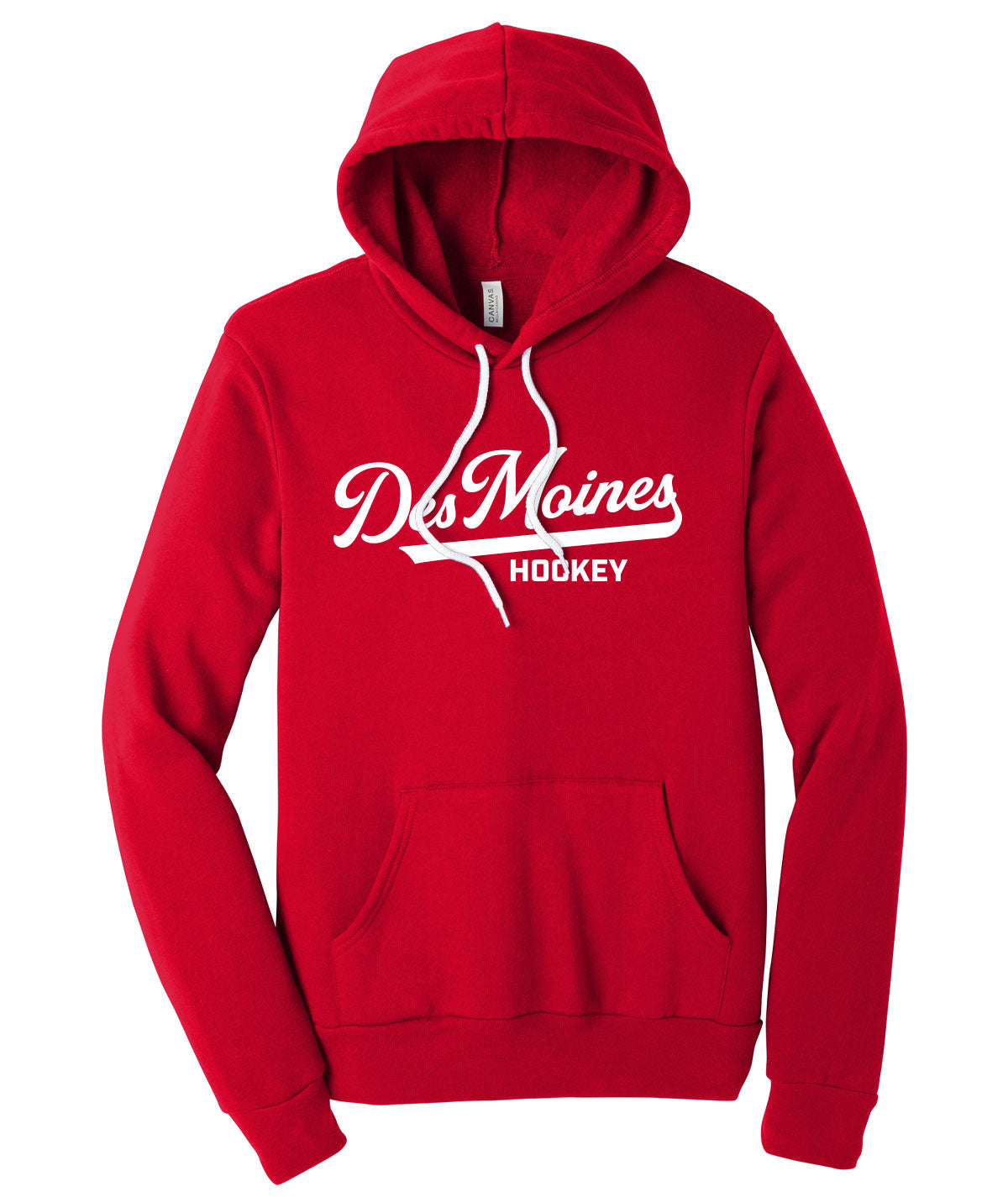 Des Moines Hockey Script Premium Softstyle Hoodie