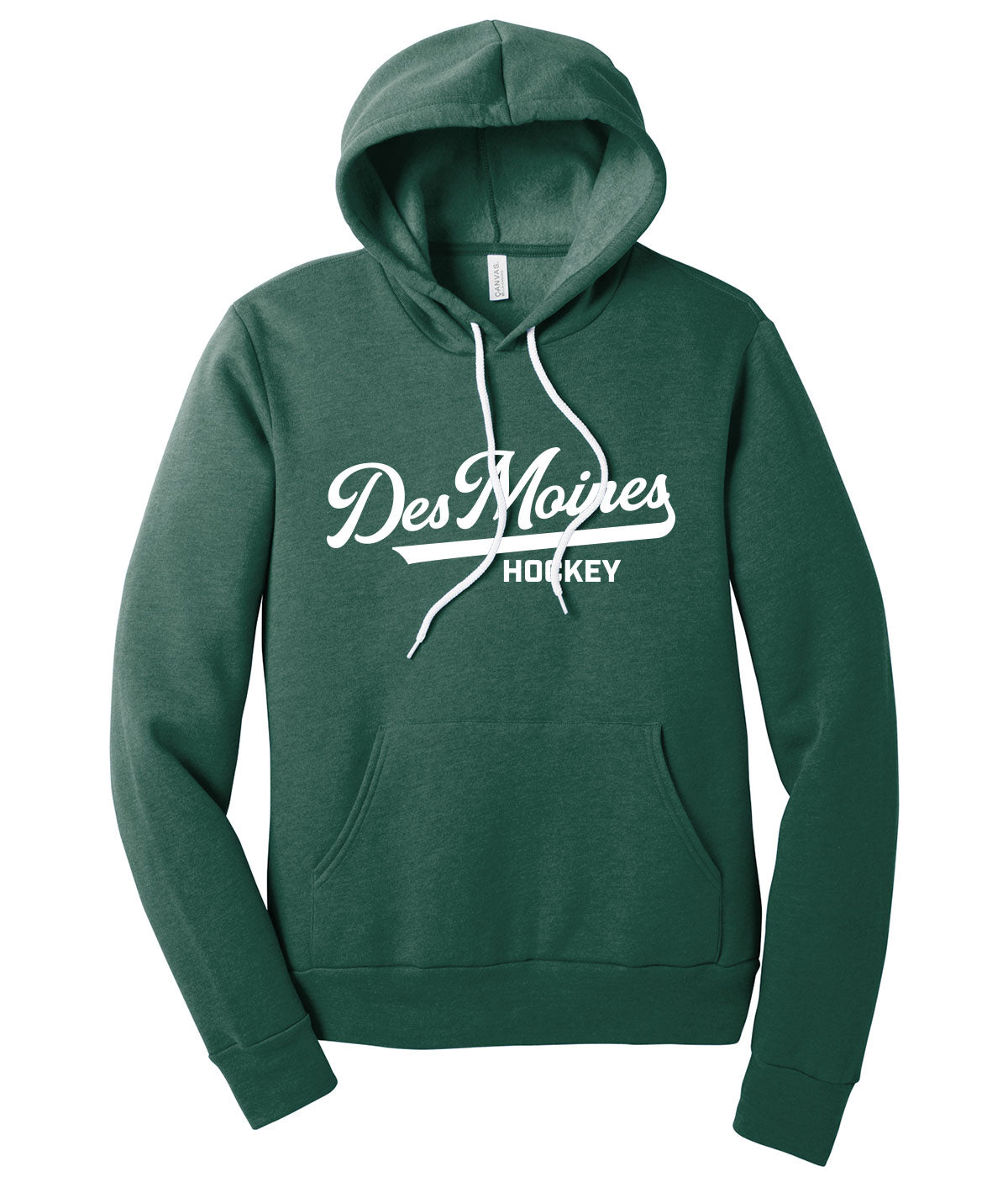 Des Moines Hockey Script Premium Softstyle Hoodie