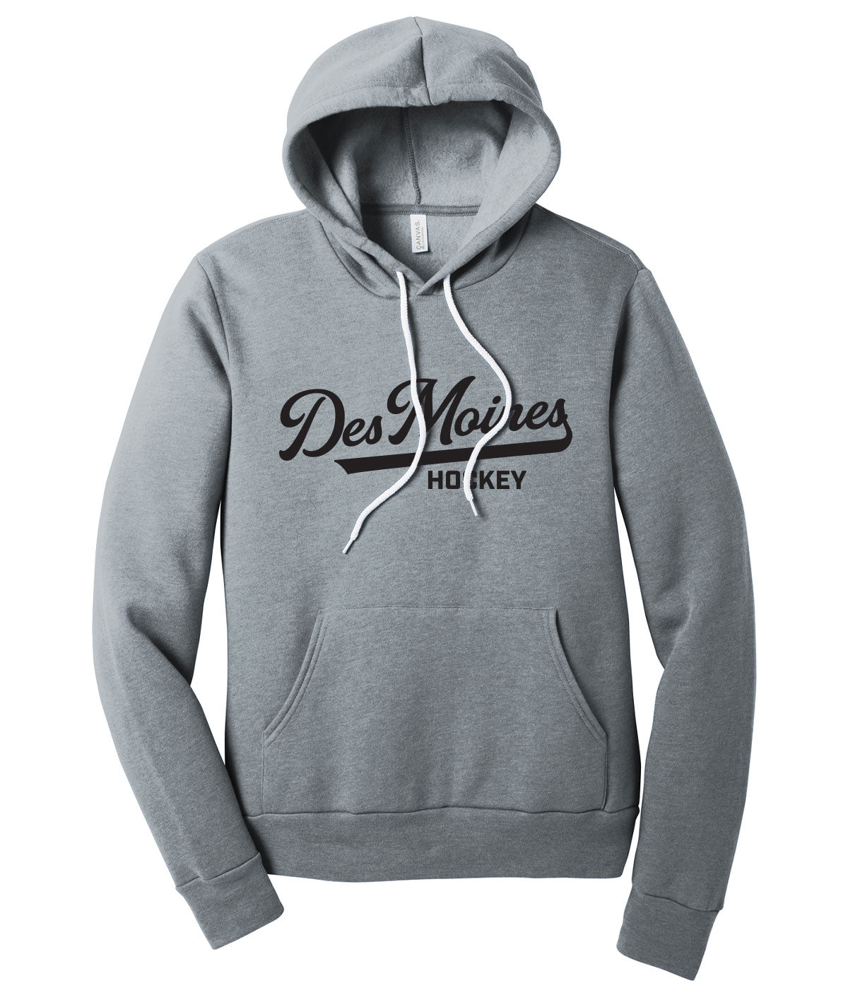 Des Moines Hockey Script Premium Softstyle Hoodie
