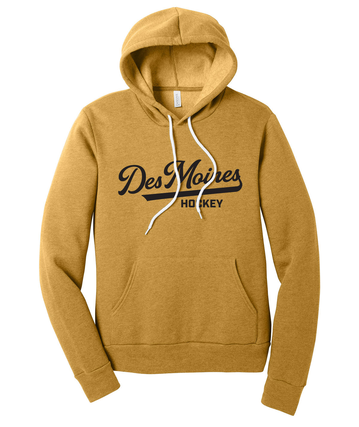 Des Moines Hockey Script Premium Softstyle Hoodie