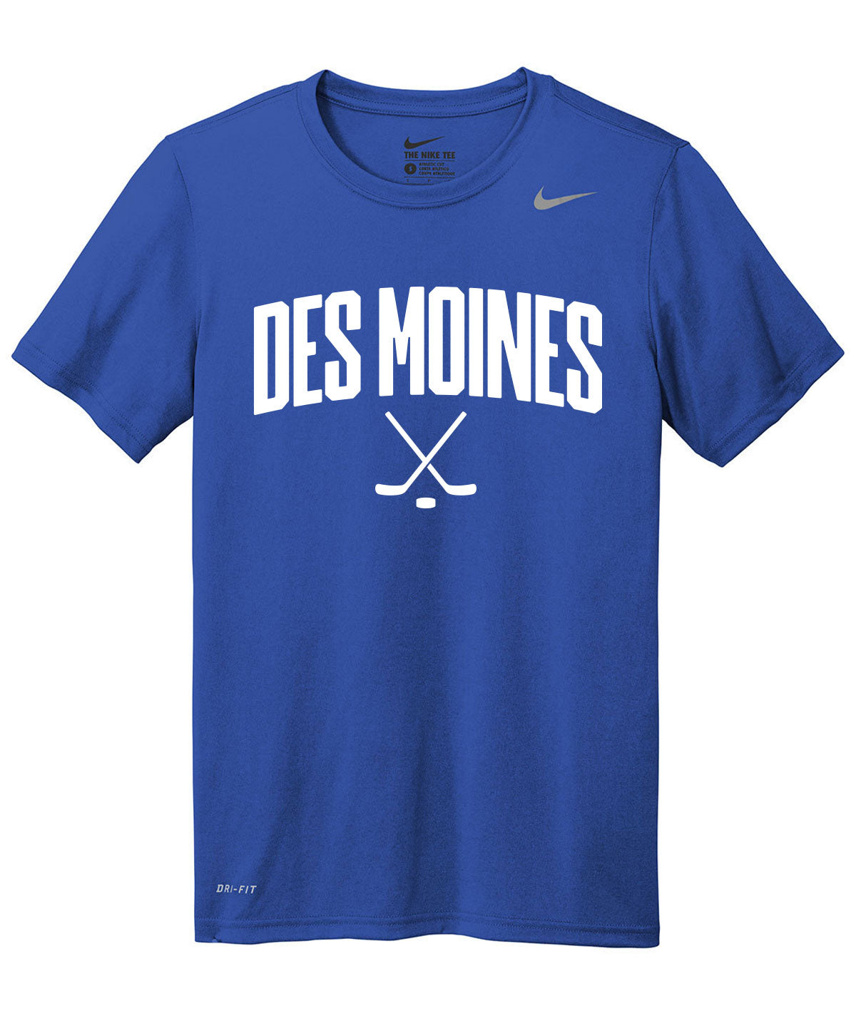 Des Moines Hockey Sticks Nike Legend Tee