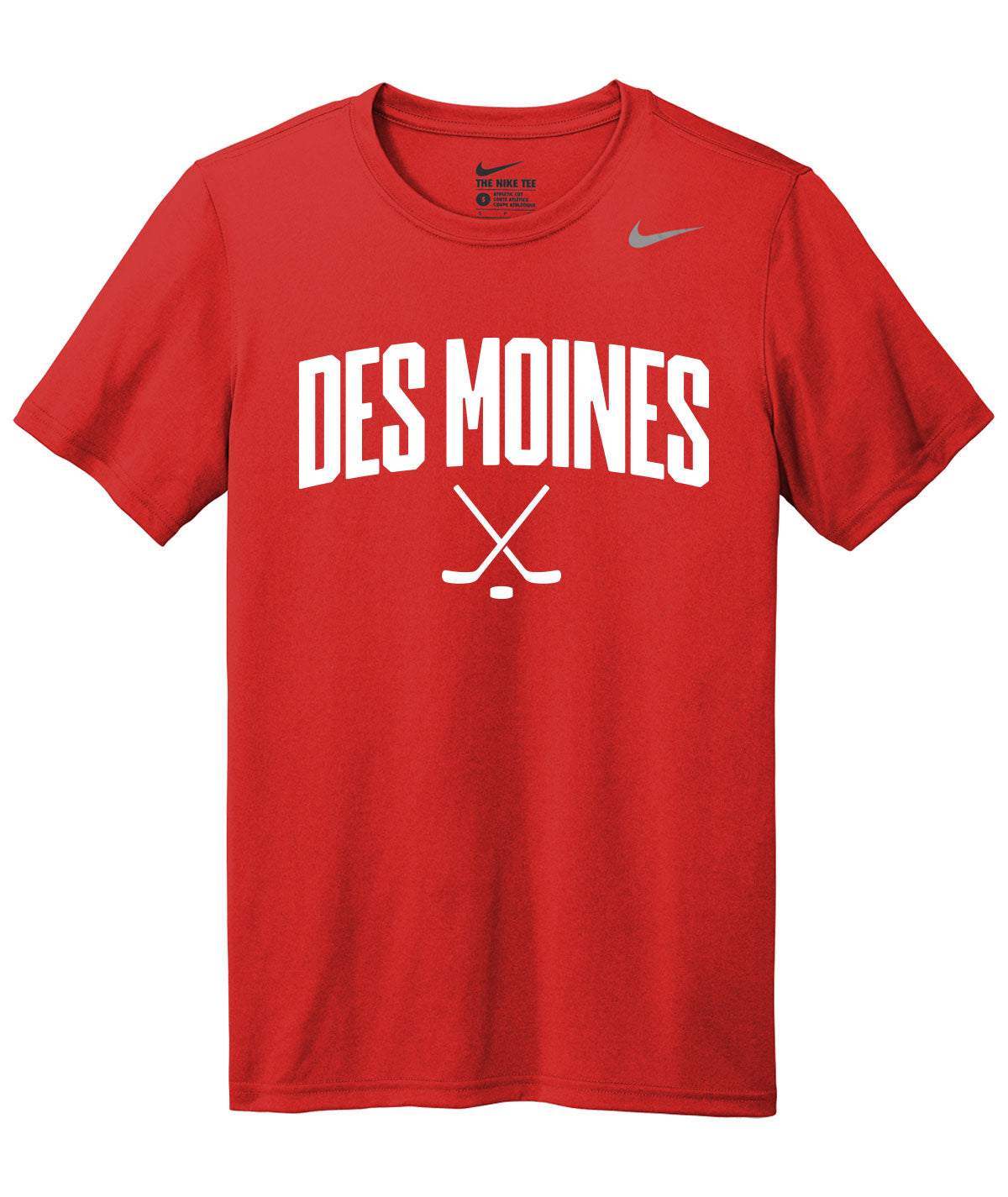 Des Moines Hockey Sticks Nike Legend Tee