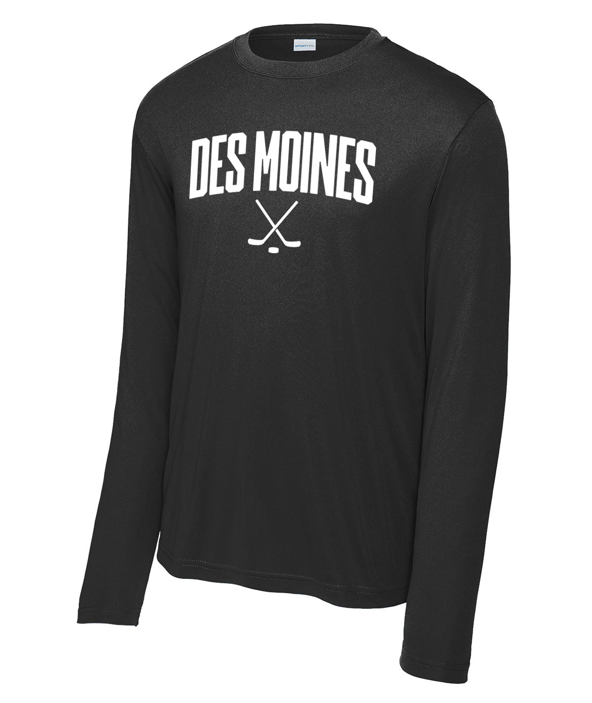 Des Moines Hockey Sticks Long-Sleeve Performance Tee