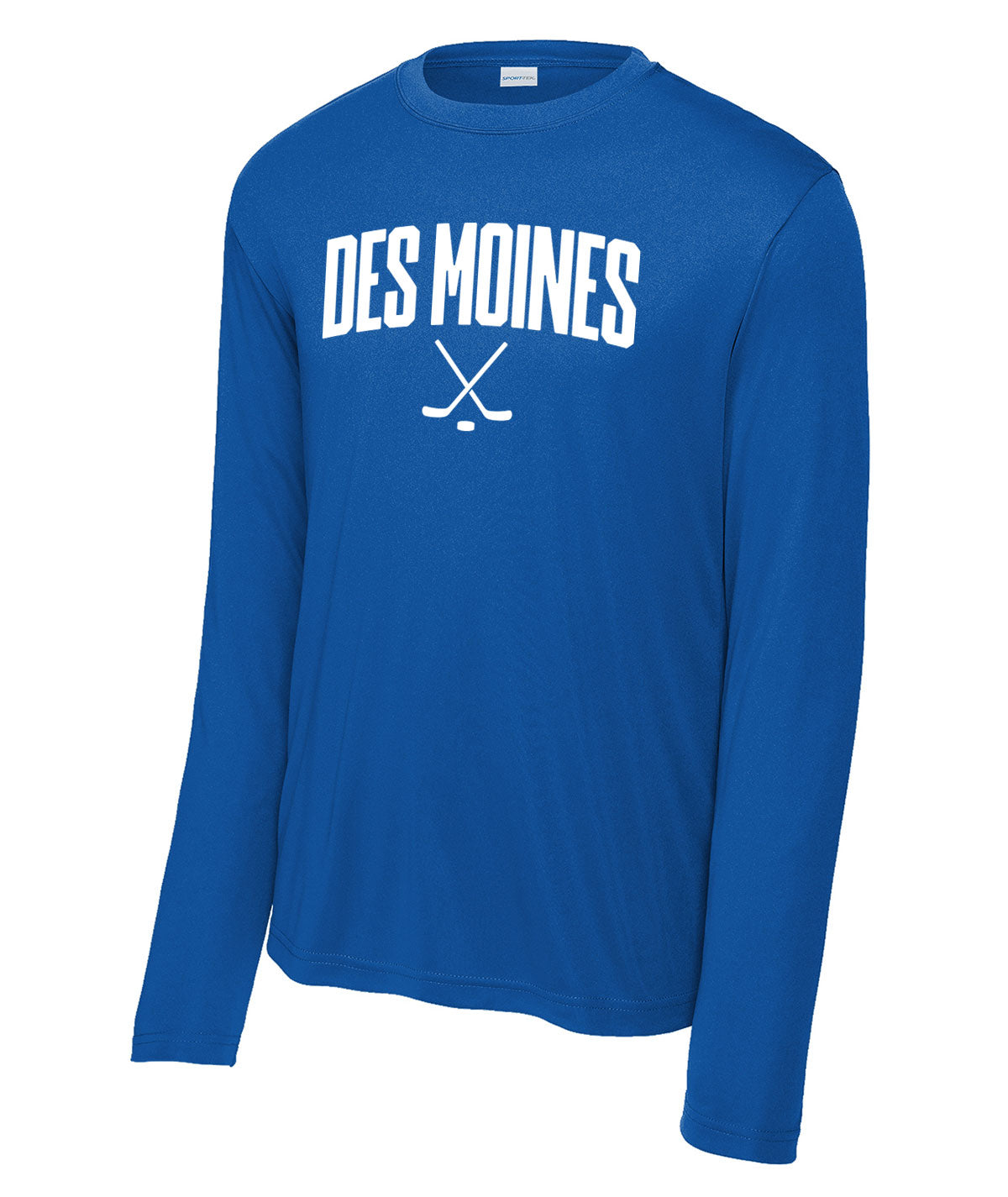 Des Moines Hockey Sticks Long-Sleeve Performance Tee
