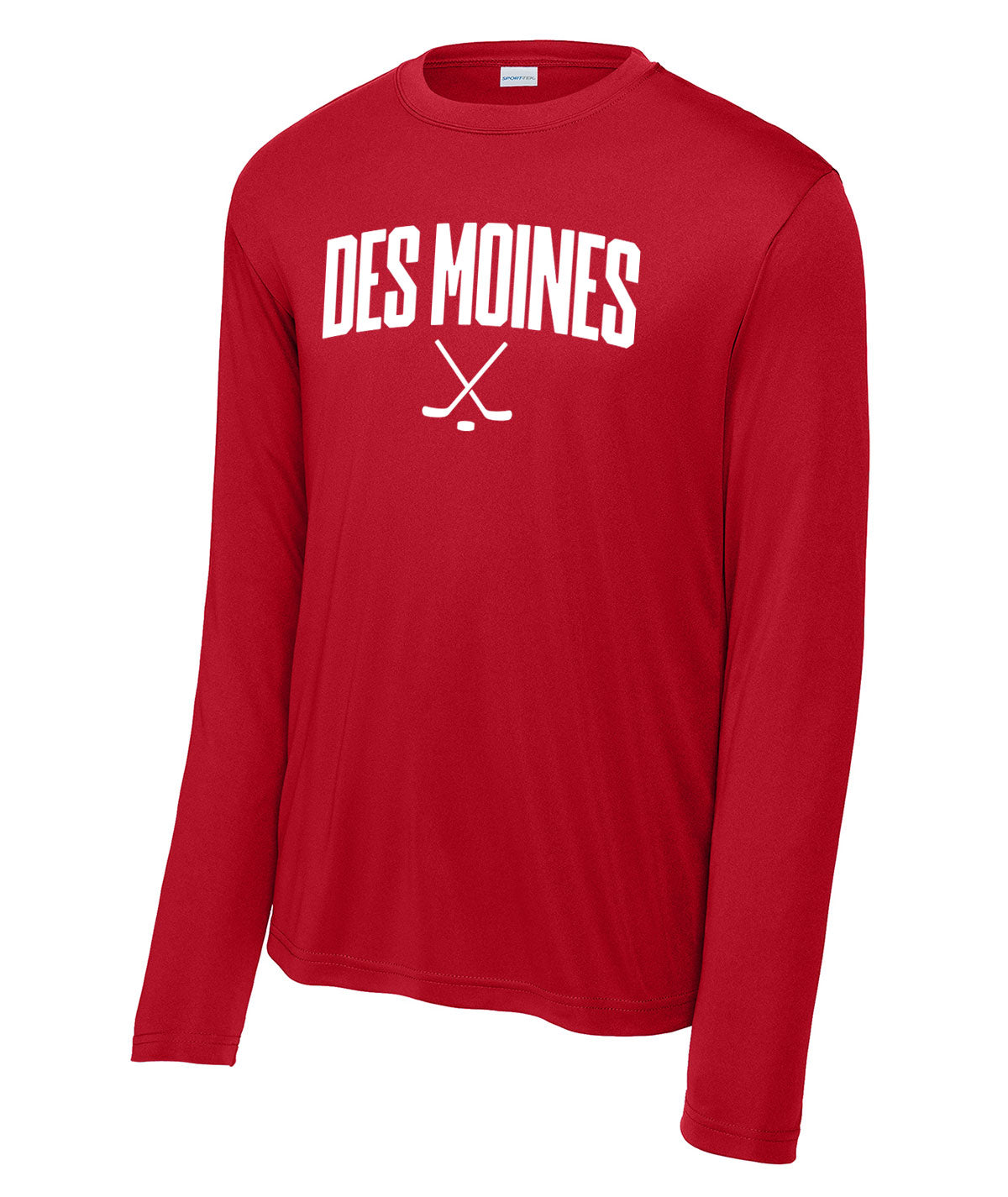 Des Moines Hockey Sticks Long-Sleeve Performance Tee