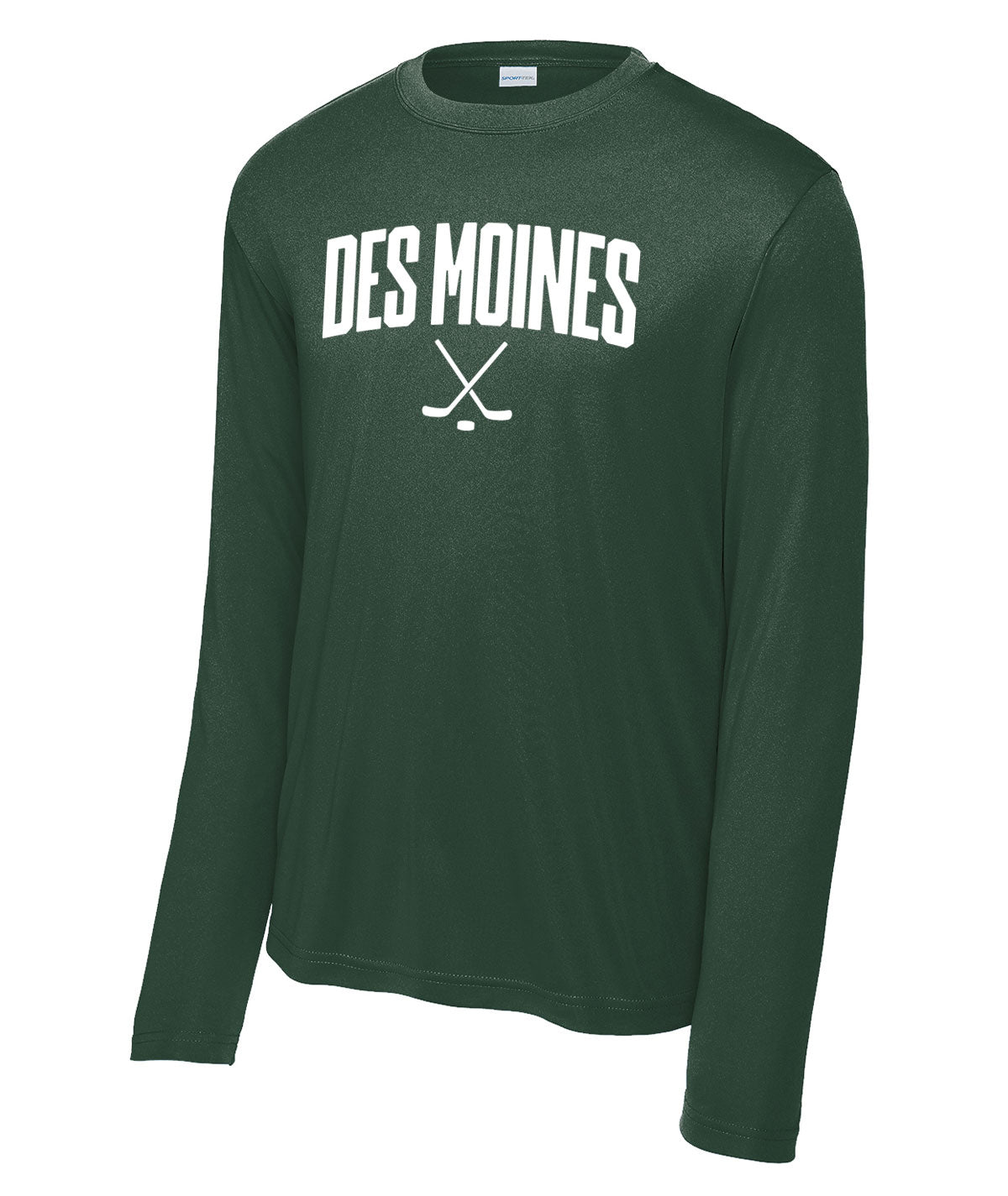 Des Moines Hockey Sticks Long-Sleeve Performance Tee