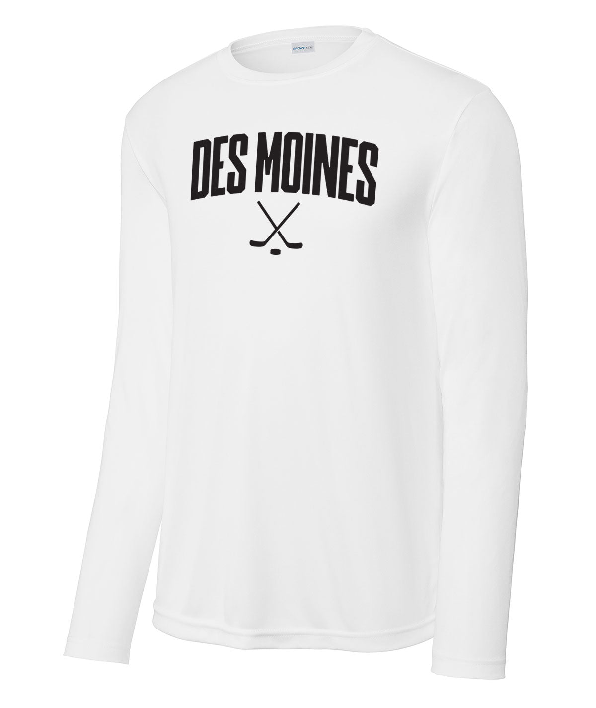 Des Moines Hockey Sticks Long-Sleeve Performance Tee
