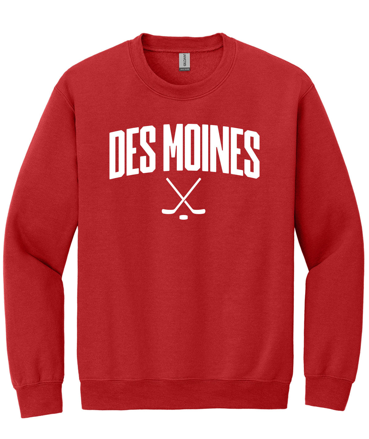Des Moines Hockey Sticks Crewneck Sweatshirt