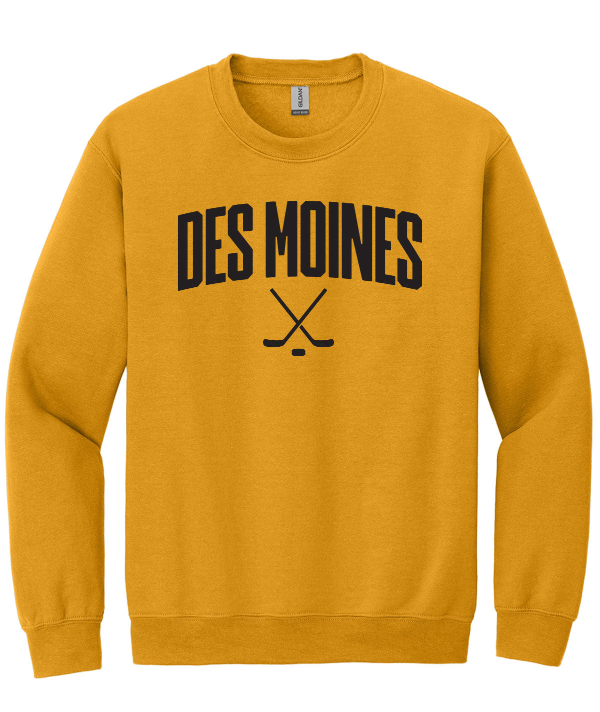 Des Moines Hockey Sticks Crewneck Sweatshirt