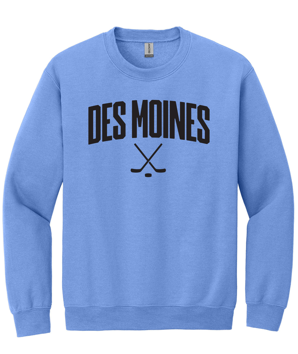 Des Moines Hockey Sticks Crewneck Sweatshirt