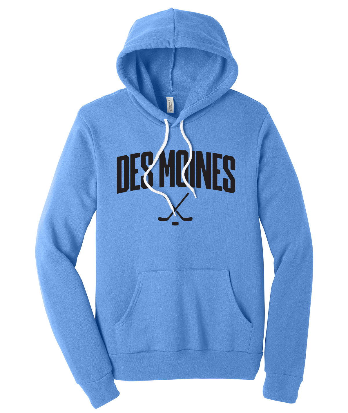 Des Moines Hockey Sticks Premium Softstyle Hoodie