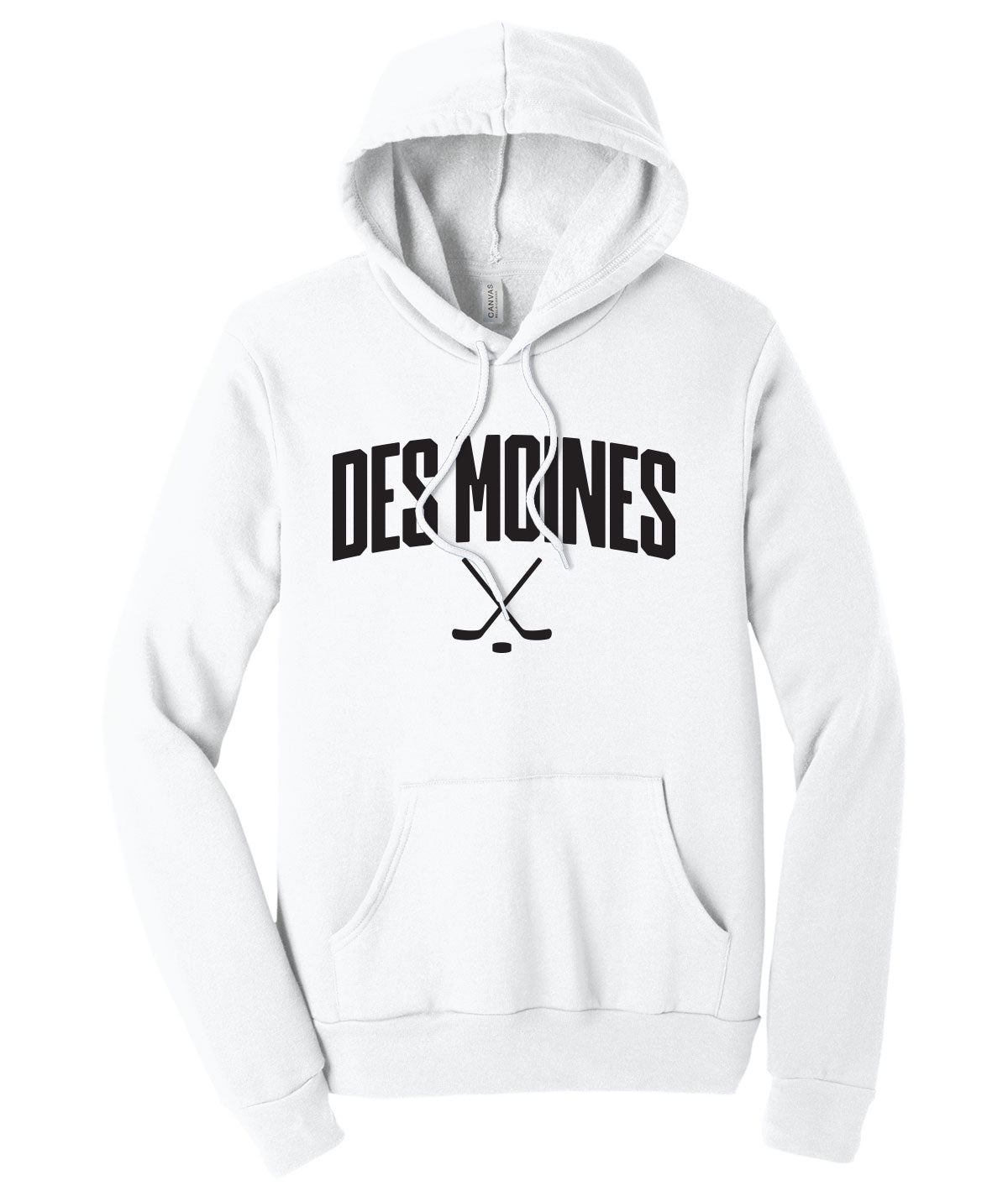 Des Moines Hockey Sticks Premium Softstyle Hoodie