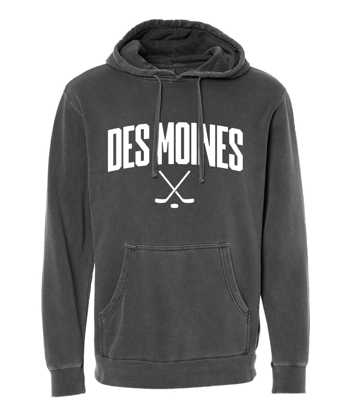 Des Moines Hockey Sticks Slouch Hoodie