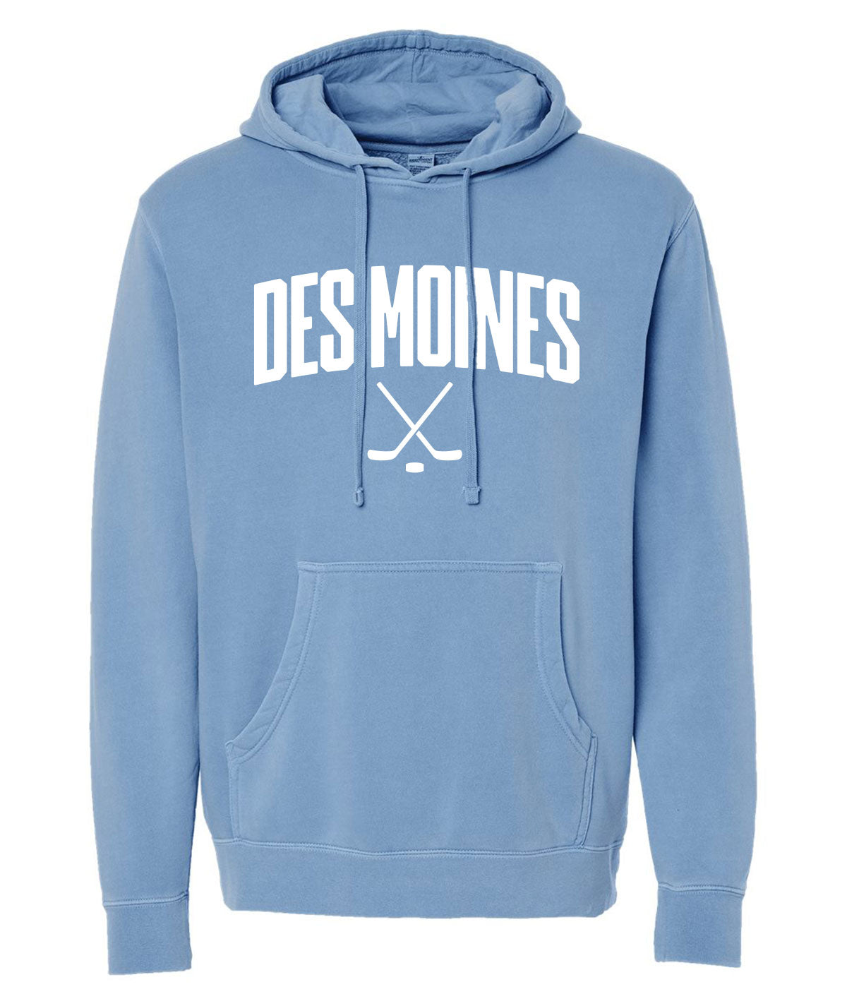 Des Moines Hockey Sticks Slouch Hoodie