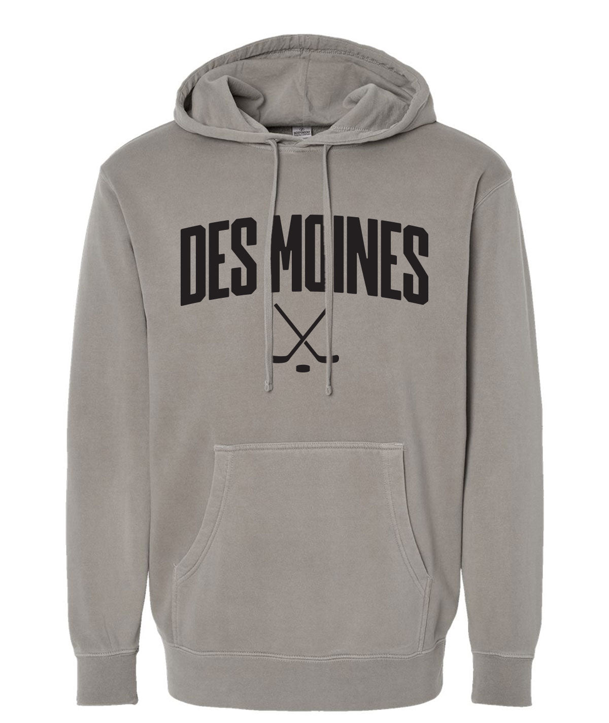 Des Moines Hockey Sticks Slouch Hoodie