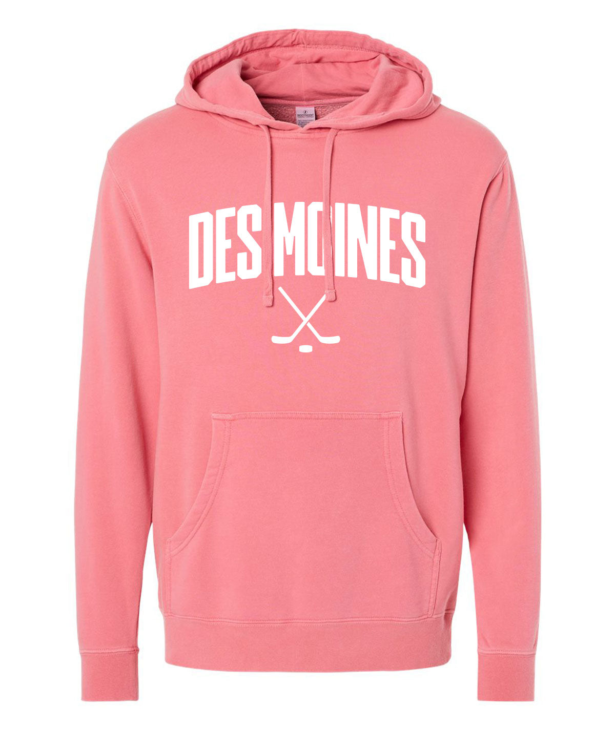 Des Moines Hockey Sticks Slouch Hoodie